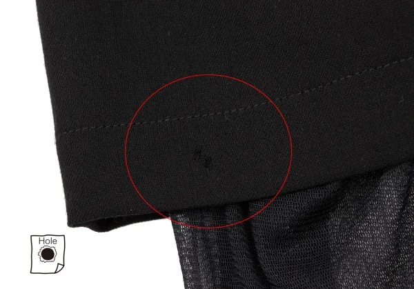 ANN DEMEULEMEESTER Mesh Layered Wool Pants K-132617_012