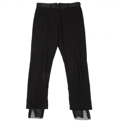 ANN DEMEULEMEESTER Mesh Layered Wool Pants