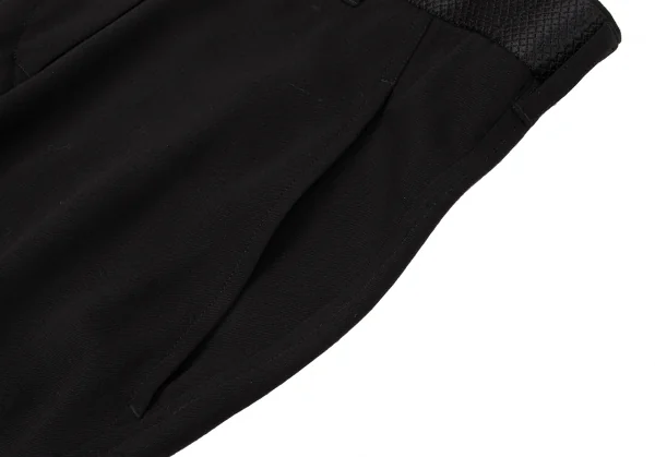 ANN DEMEULEMEESTER Mesh Layered Wool Pants K-132617_004