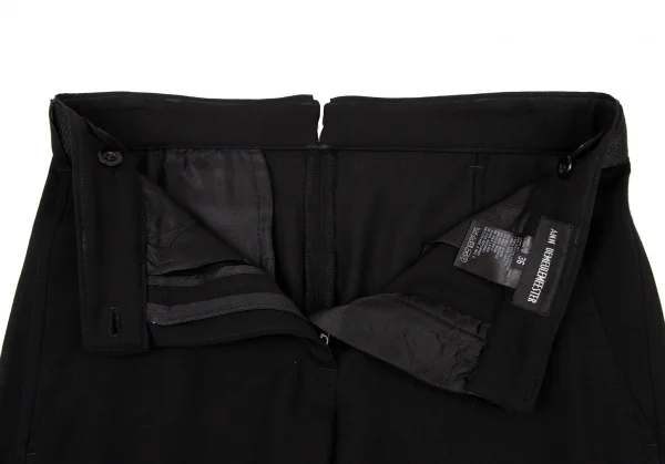 ANN DEMEULEMEESTER Mesh Layered Wool Pants K-132617_005