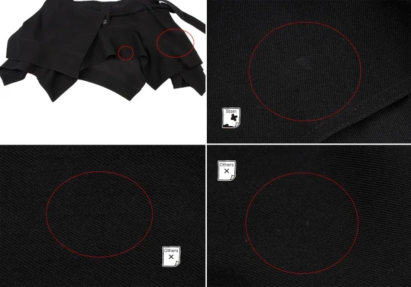 ANN DEMEULEMEESTER Wool Cotton Belted Wrap Skirt K-132618_008