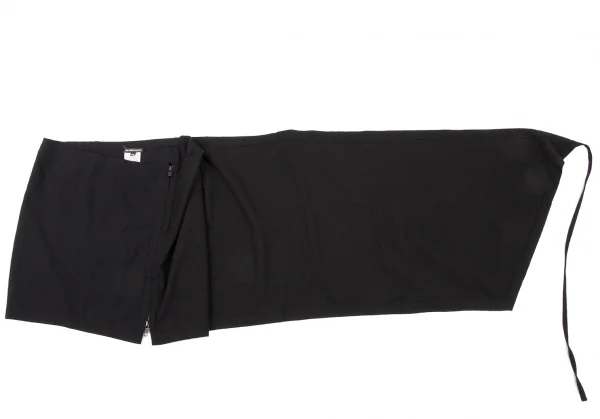 ANN DEMEULEMEESTER Stretch Wool Wrap Skirt K-132619_011