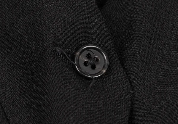 アンドゥムルメステールANN DEMEULEMEESTER レーヨンアセテートコードデザインジレベスト 黒34 K-132620_004