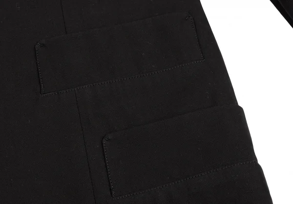 ヨウジヤマモト ノアールYohji Yamamoto NOIR コットン袖シフォン切替ジャケット 黒1 K-132635_013