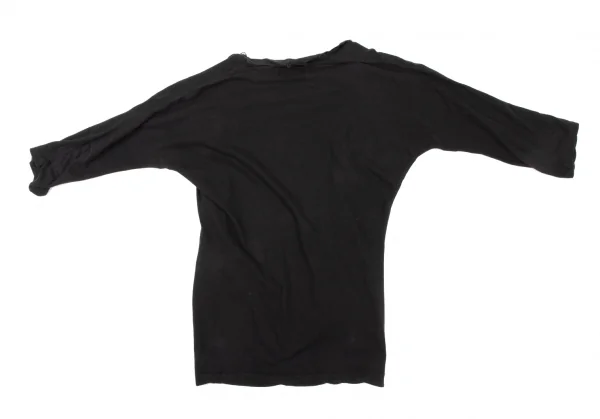 Yohji Yamamoto FEMME Frill Piping Cotton Hook Cardigan K-132640_010