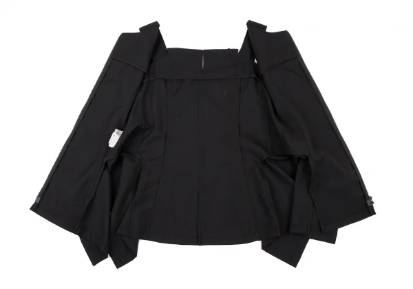 Yohji Yamamoto FEMME Back Zip Wool Sleeveless Top K-132641_011