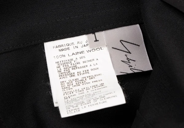 Yohji Yamamoto FEMME Back Zip Wool Sleeveless Top K-132641_013