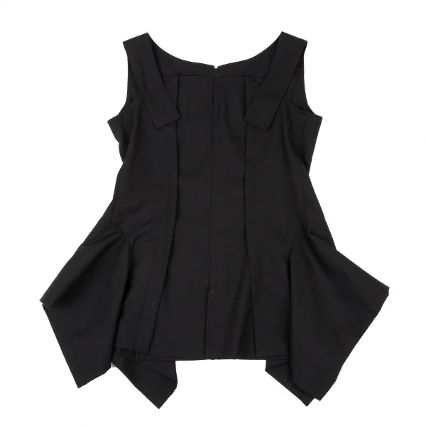 Yohji Yamamoto FEMME Back Zip Wool Sleeveless Top K-132641_002