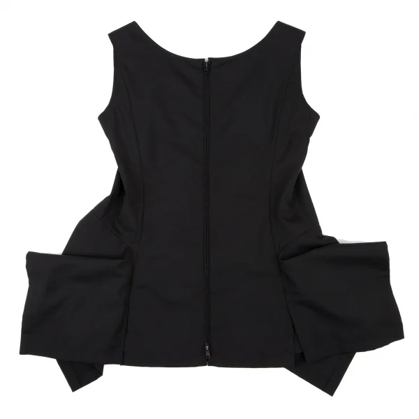 Yohji Yamamoto FEMME Back Zip Wool Sleeveless Top K-132641_009