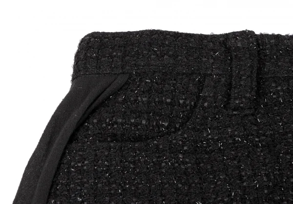 Yohji Yamamoto FEMME Chiffon Design Lame Tweed Skirt K-132642_004