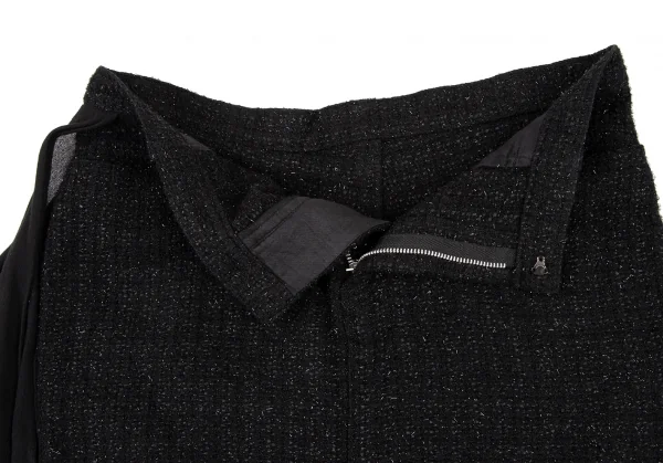 Yohji Yamamoto FEMME Chiffon Design Lame Tweed Skirt K-132642_005