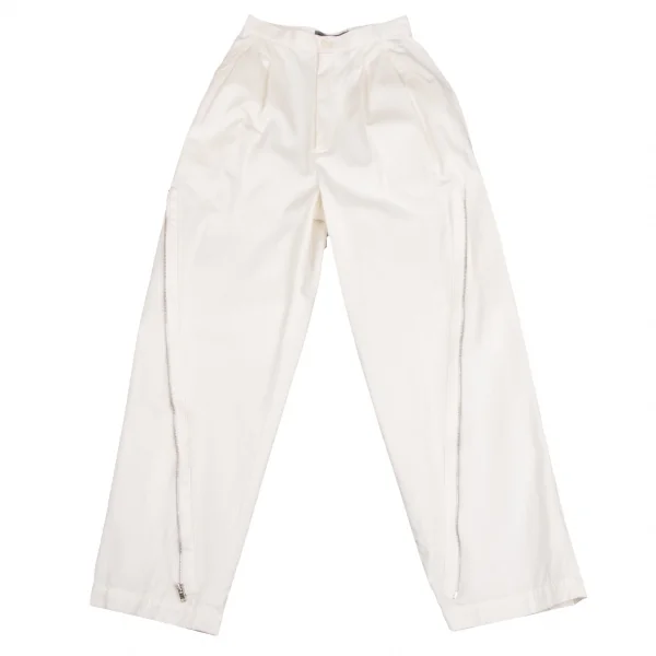 ISSEY MIYAKE Zipper Cotton Pants White S K-132658_001