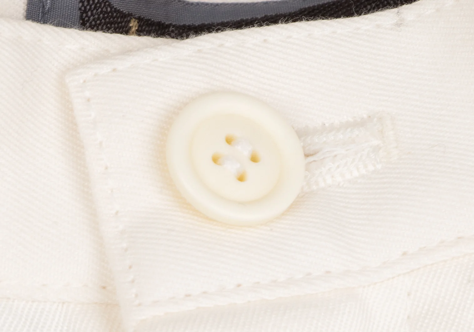 ISSEY MIYAKE Zipper Cotton Pants White S | PLAYFUL