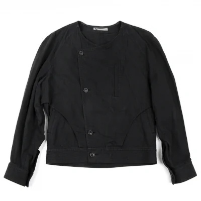 ISSEY MIYAKE MEN Cotton Layered Switching Collarless Jacket