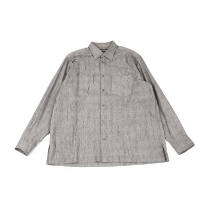 ISSEY MIYAKE MEN Check Wrinkled Pleats Shirt