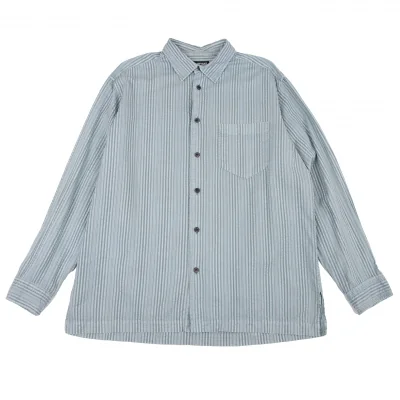 ISSEY MIYAKE MEN Pigment Print Stripe Long Sleeve Shirt