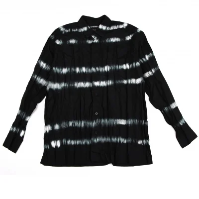 ISSEY MIYAKE MEN Tie-dye Wrinkle Pleats Long Sleeve Shirt