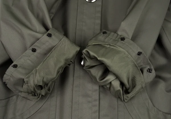 ジバンシィGIVENCHY ナイロンポリベルテッドコート グレーM位 K-132695_009