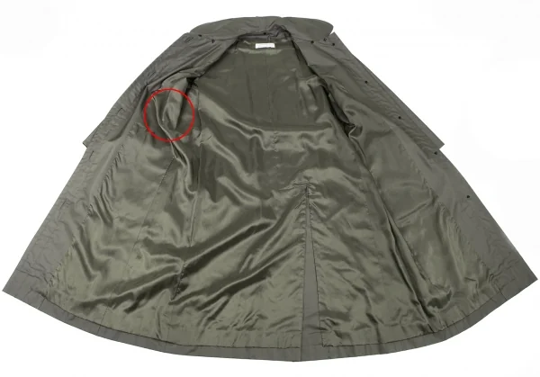 ジバンシィGIVENCHY ナイロンポリベルテッドコート グレーM位 K-132695_014