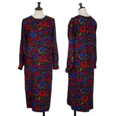 GIVENCHY Psychedelic Printed Wool Dress