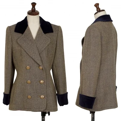 GIVENCHY Velour Switching Wool Jacket