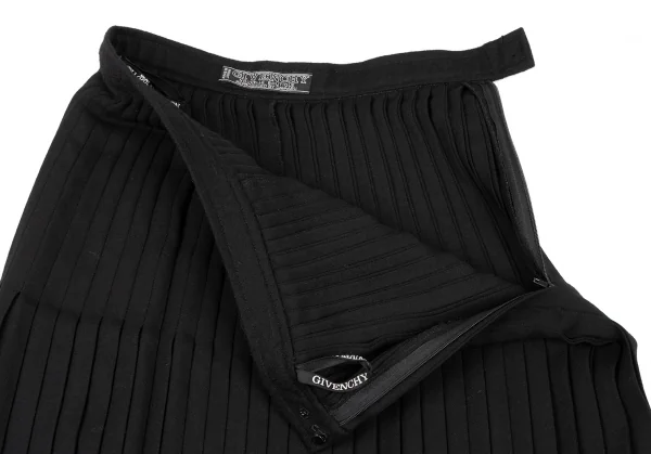 ジバンシィGIVENCHY ウールプリーツスカート 黒6 | DCブランド