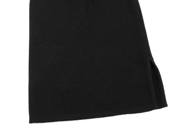 ジバンシィGIVENCHY ウールサイドスリットニットスカート 黒M位