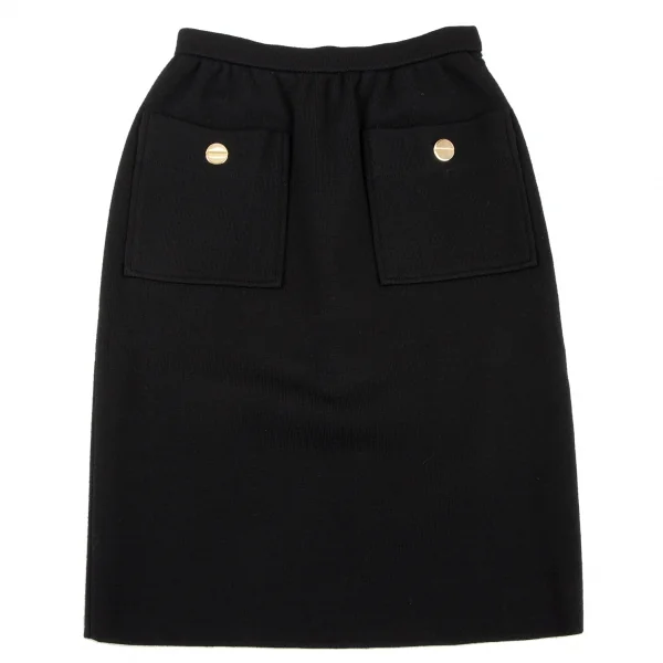 GIVENCHY Wool Front Pocket Design Skirt K-132710_002