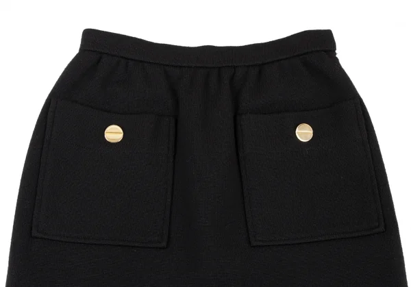 GIVENCHY Wool Front Pocket Design Skirt K-132710_003