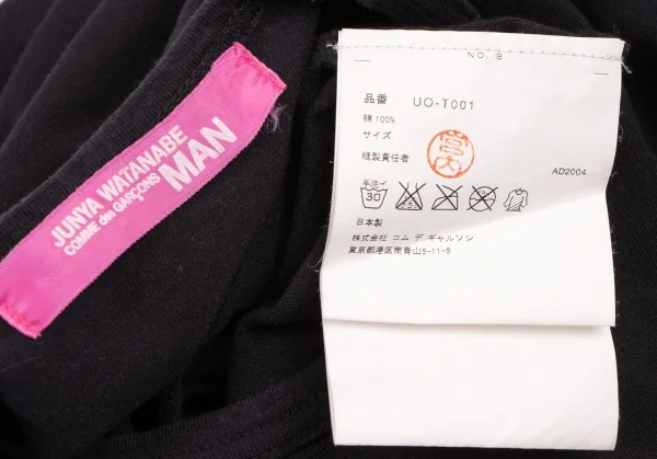 JUNYA WATANABE MAN PINK Printed T Shirt Black S-M | PLAYFUL