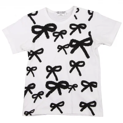 COMME des GARCONS Cotton Ribbon Printed T shirt