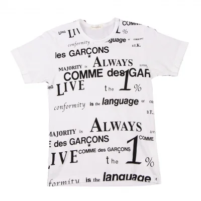 COMME des GARCONS Word Print T Shirt
