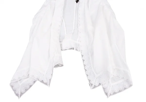 COMME des GARCONS Floral Embroidery Lace Docking Vest K-132790_006