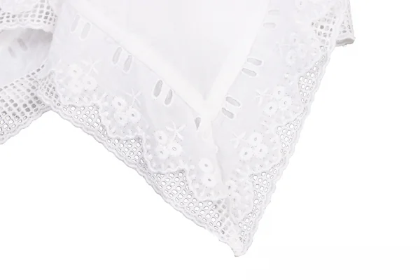 COMME des GARCONS Floral Embroidery Lace Docking Vest K-132790_007