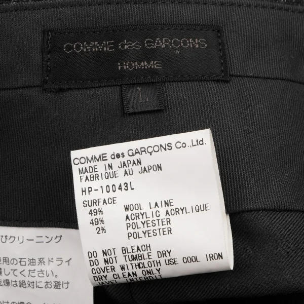 COMME des GARCONS HOMME Wool Acrylic Check Pants K-132809_011