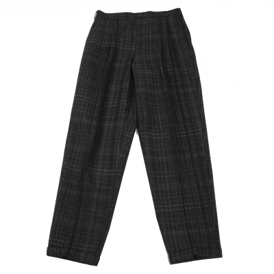 COMME des GARCONS HOMME Wool Acrylic Check Pants