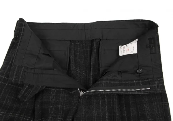 COMME des GARCONS HOMME Wool Acrylic Check Pants K-132809_005