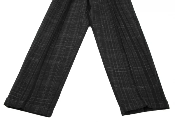 COMME des GARCONS HOMME Wool Acrylic Check Pants K-132809_006