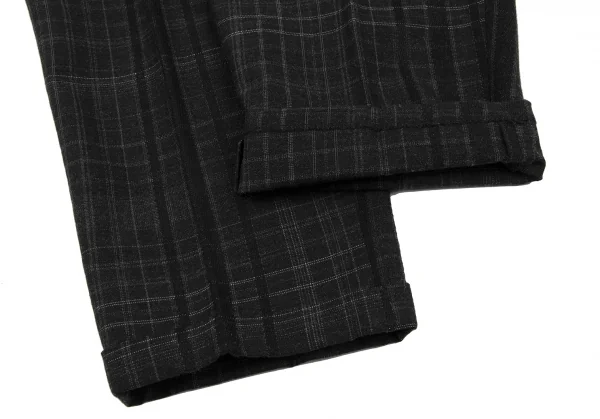 COMME des GARCONS HOMME Wool Acrylic Check Pants K-132809_007