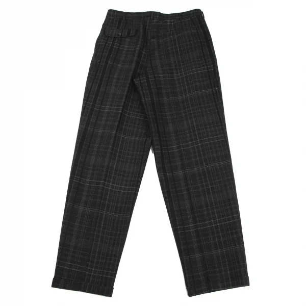 COMME des GARCONS HOMME Wool Acrylic Check Pants K-132809_008