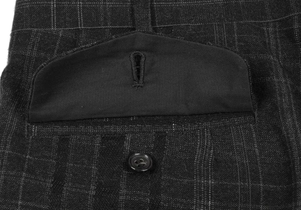 COMME des GARCONS HOMME Wool Acrylic Check Pants K-132809_009