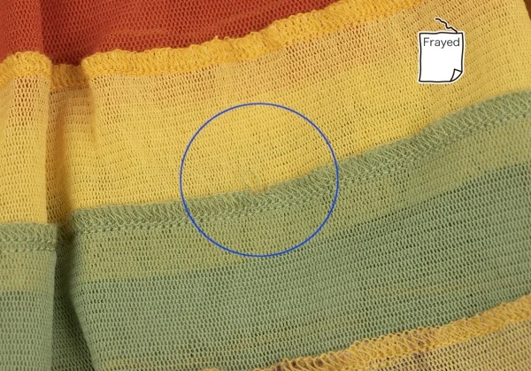 Jean-Paul GAULTIER Graphic Printed Frill Switching Mesh Skirt K-132816_010