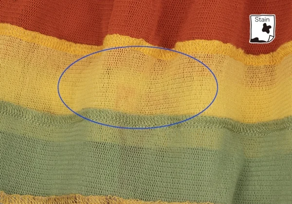 Jean-Paul GAULTIER Graphic Printed Frill Switching Mesh Skirt K-132816_014