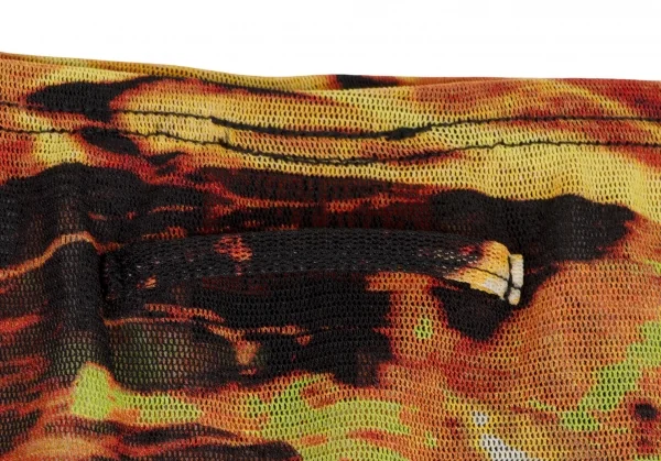 Jean-Paul GAULTIER Graphic Printed Frill Mesh Skirt K-132817_012