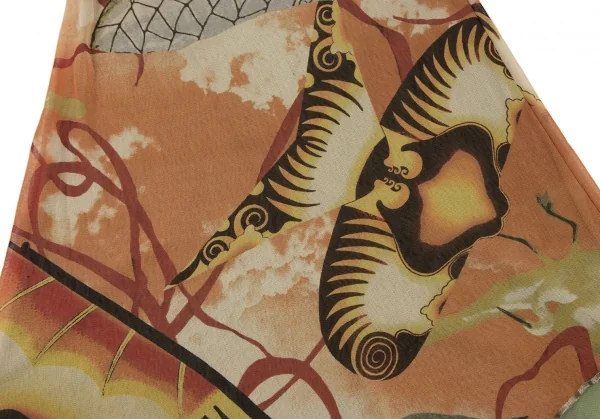 Jean-Paul GAULTIER FEMME Graphic Print Mesh Sleeveless Dress K-132827_015