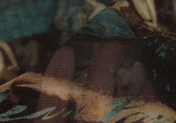 Jean-Paul GAULTIER FEMME Graphic Print Halter Neck Hooded Dress K-132829_016