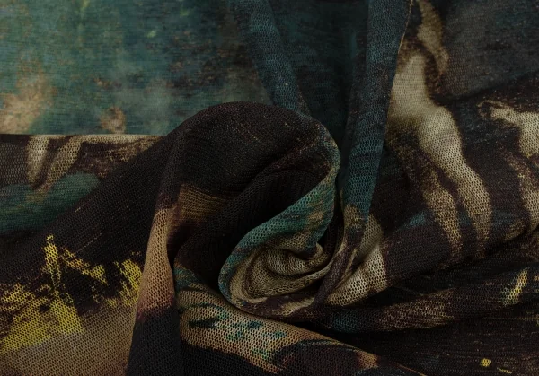 Jean-Paul GAULTIER FEMME Graphic Print Halter Neck Hooded Dress K-132829_017