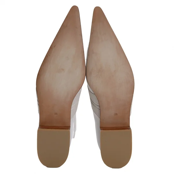 ジャンポールゴルチエJean Paul GAULTIER ポインテッドトゥレザーシューズ オフ25 K-132833_014