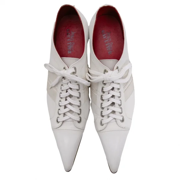 ジャンポールゴルチエJean Paul GAULTIER ポインテッドトゥレザーシューズ オフ25 K-132833_002