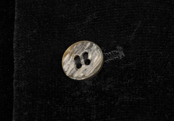 COMME des GARCONS NOIR Velor Round Collar Short Sleeve Shirt K-132843_006